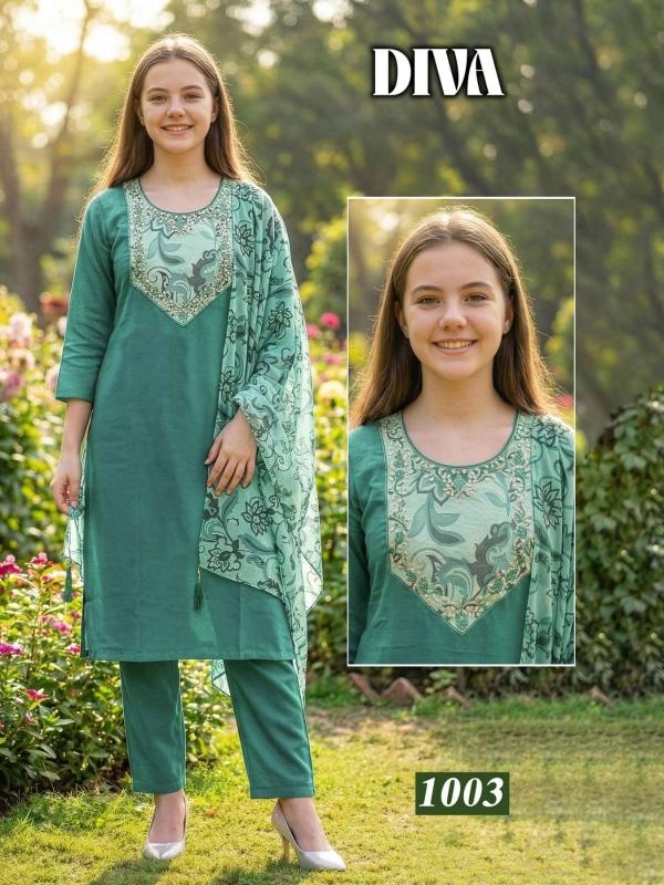 Desi kudi diva 3pcs buyer for wholesale kurti and suits